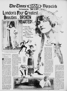 London's Four Greatest Beauties - Broken Hearted -The Times Dispatch - 22 June 1913