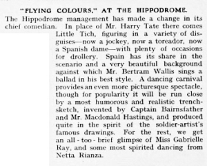 Flying Colours - The Illustrated London News - 23rd September 1916